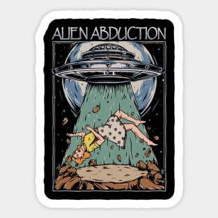 Alien Abduction Sticker